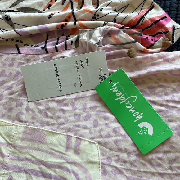 NWT Honeydew very soft button shirt and short pajama set size large - Picture 6 of 14